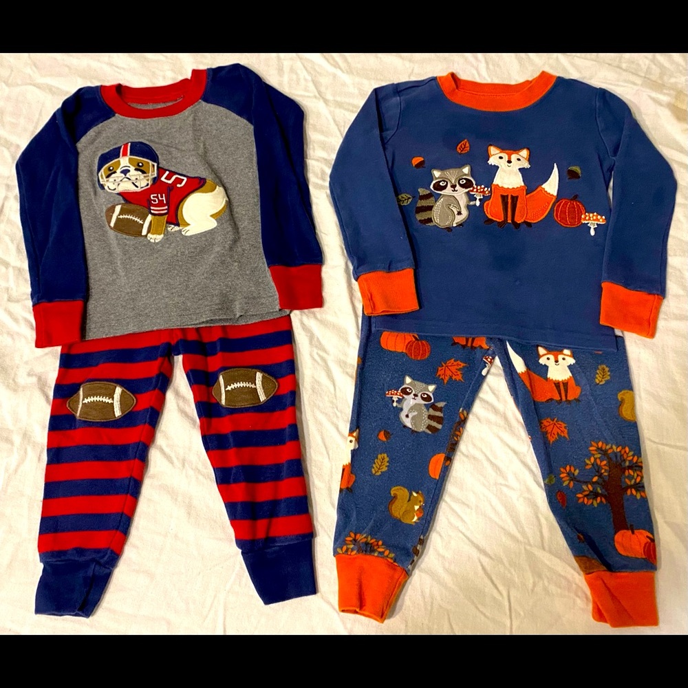 Adorable Gymboree boys Pajamas Fall Set of 2